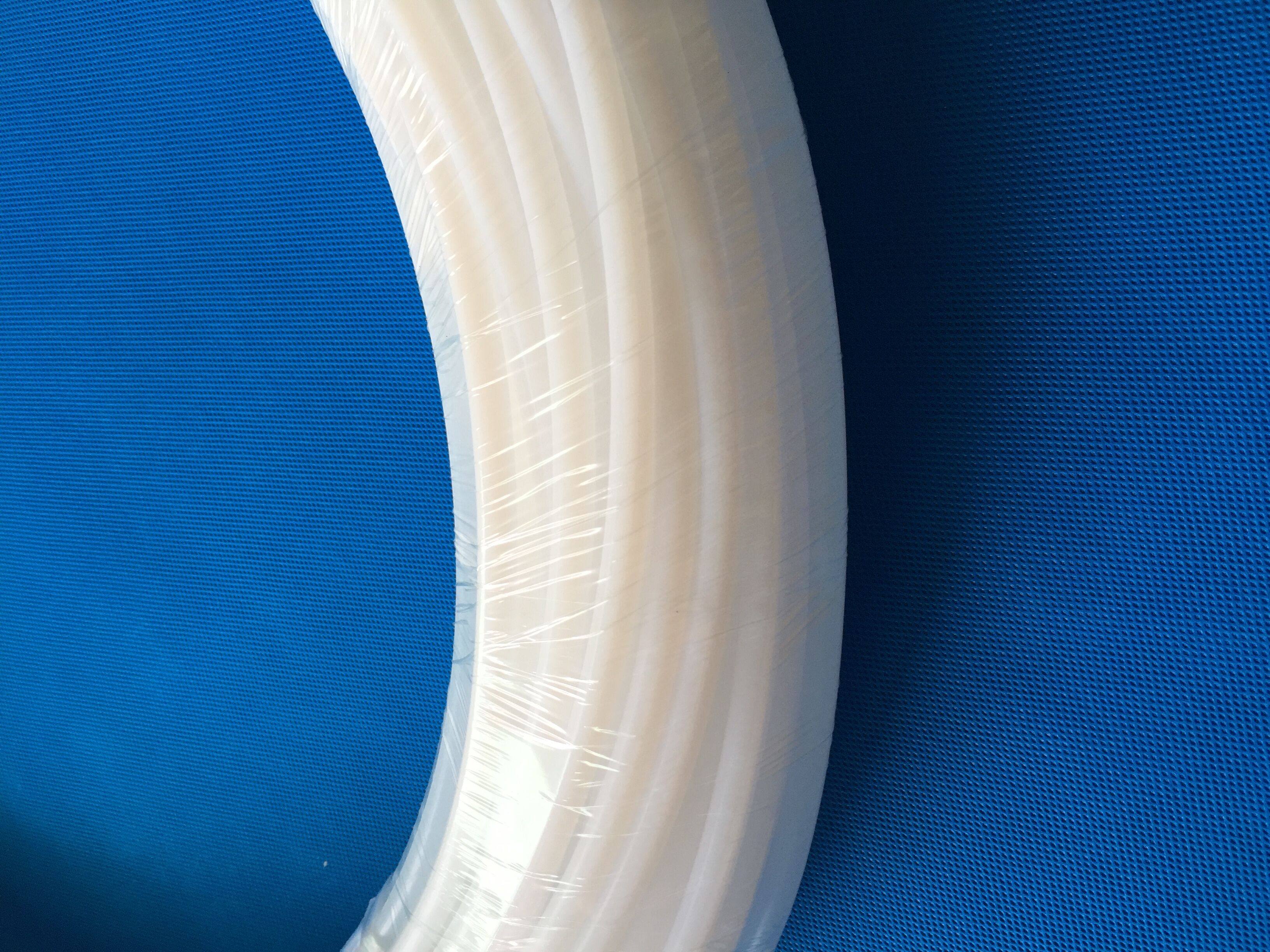 乳白英制聚四氟乙烯管 铁氟龙管 ptfe f4 特氟龙1/4 6.35*4.35mm