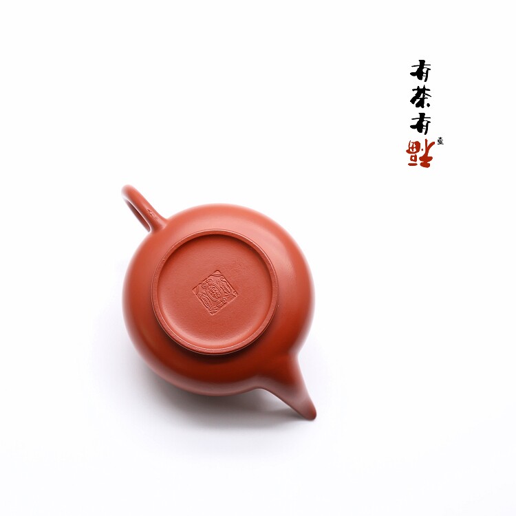 潮州荣记大红红袍手拉壶制壶名家池松新款手工茶壶