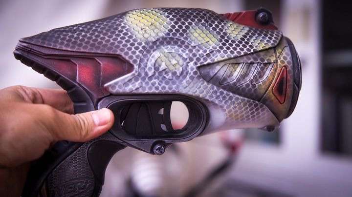 手工重涂定制游戏科幻幻影道具ner软弹蓬蓬飞镖