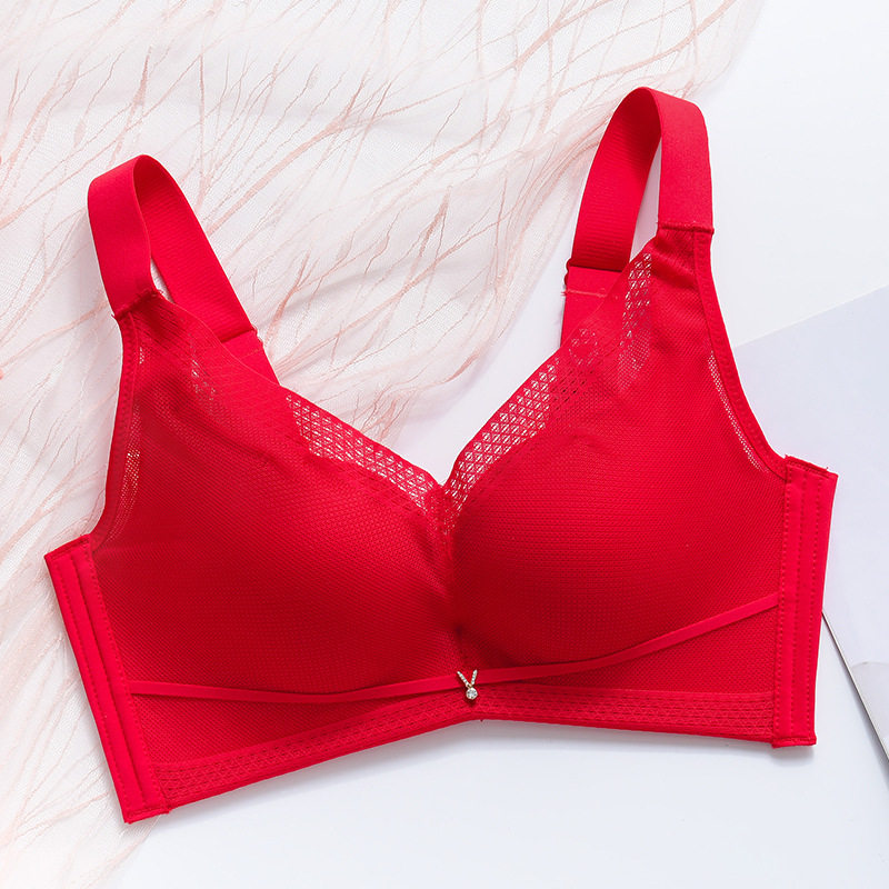 金冠夫人2062新款薄杯大肩带调整型文胸简约气质无痕无钢圈女内衣