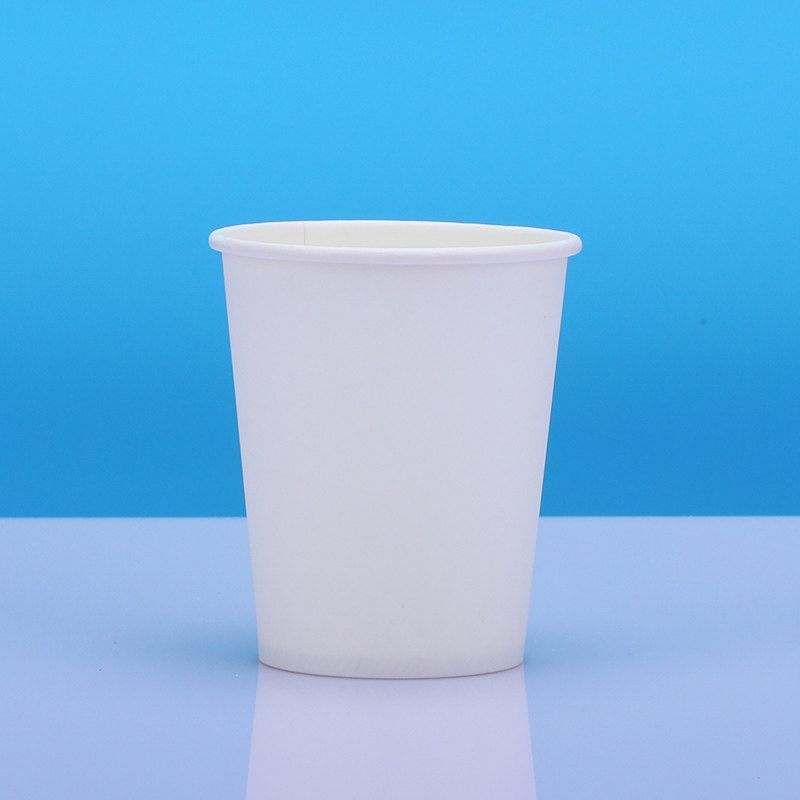 100只一次性杯子纸杯水杯加厚本色超市家用商务办公茶杯包邮0