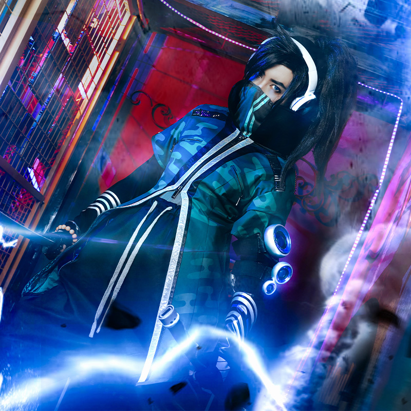 三分妄想lol真实伤害亚索cos疾风剑豪衣服cosplay女装
