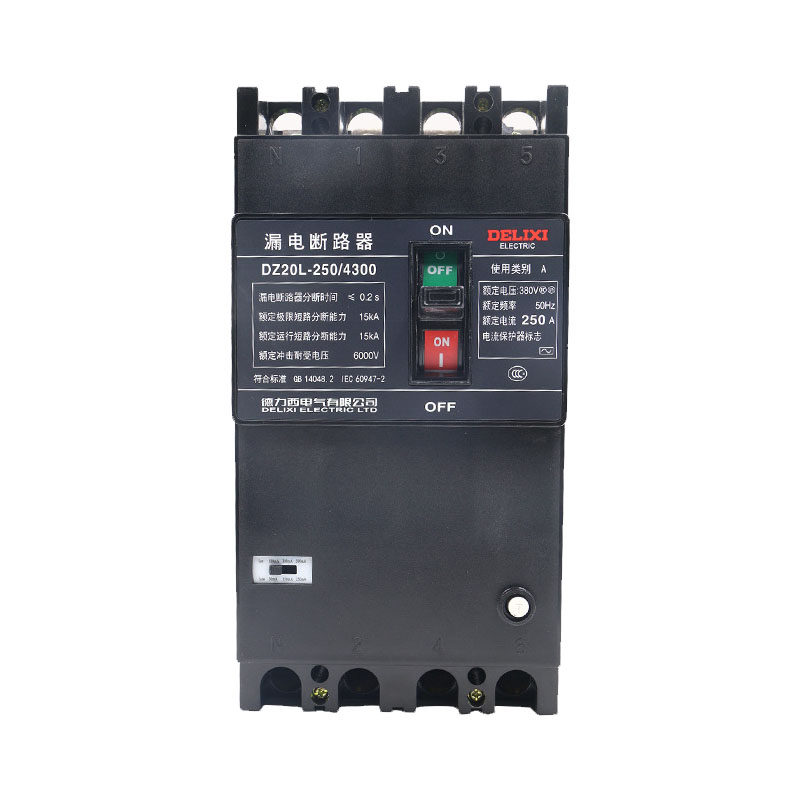 漏电断路器德力西dz20l2504300160a200a250a低压断路器