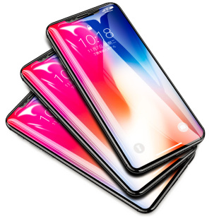 苹果X钢化膜xr全屏覆盖iphonex手机iphonexr全包边iphonexsmax全包xs防摔xmax玻璃s屏保ma