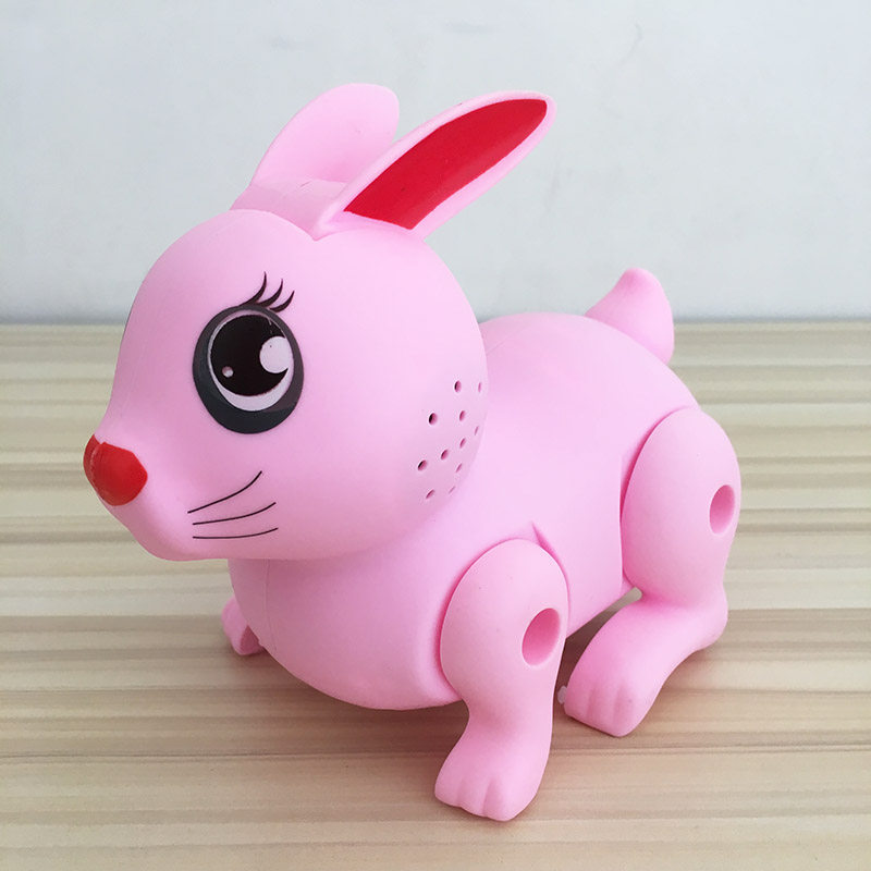 电动音乐灯光小兔子会煽耳朵会跑会跳蹦蹦兔玩具电动