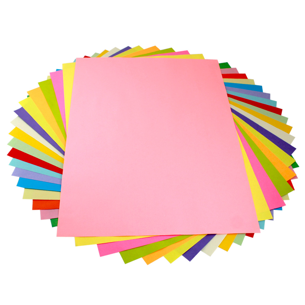 卡纸a4片纸手工封面名片彩色卡片加厚粉红卡纸