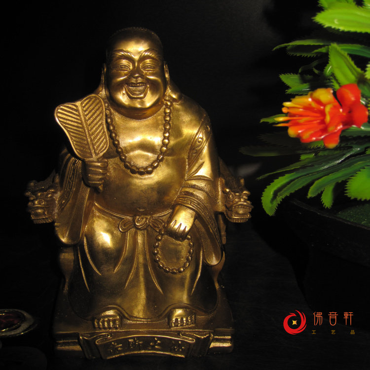 赤脚佛音纯铜大仙金仙道教散仙神像佛像铜像摆件