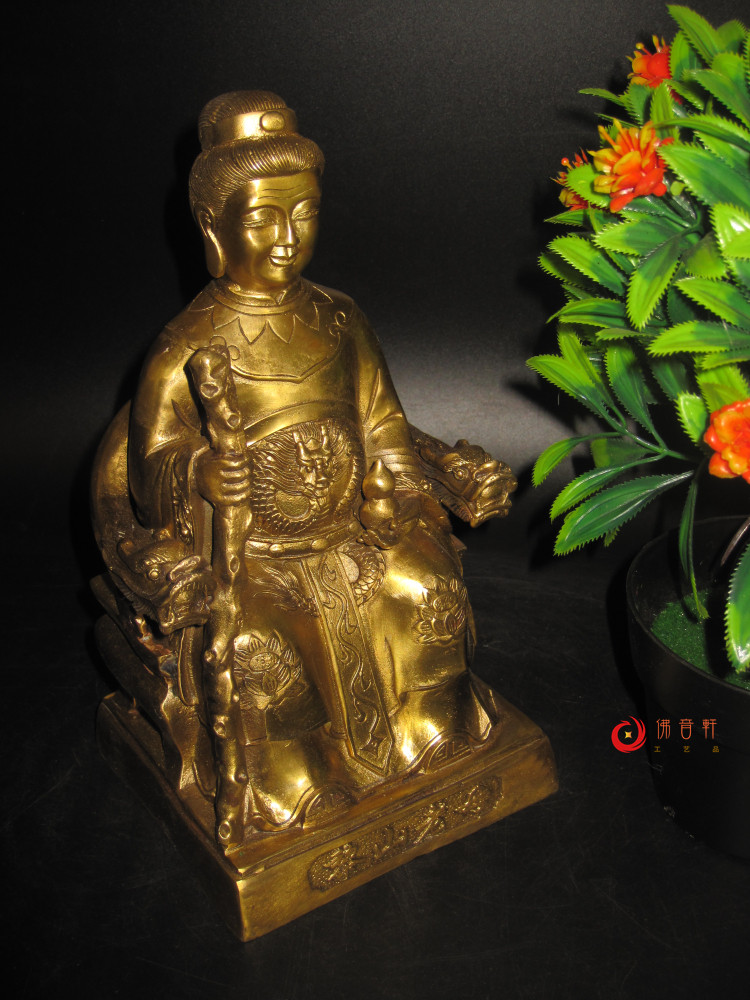 老母梨山包邮黎骊山圣母神像铜像佛像纯铜风水摆件