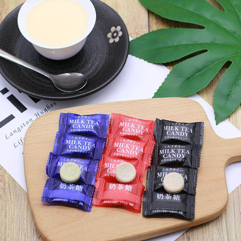 网红奶茶糖干吃奶片糖红茶绿茶乌龙茶味奶糖可冲泡浓缩奶茶糖果