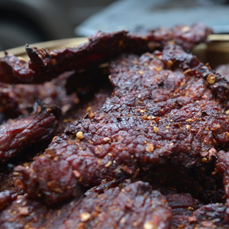 包邮云南芒市特产 孟四火烤小棰干巴 黄牛肉干巴 新鲜现做250克