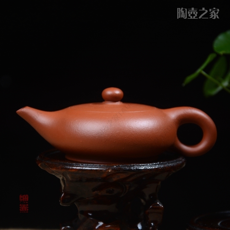 潮州手拉壶大师谢华之徒林湘禹115cc沉鱼壶手工紫砂壶