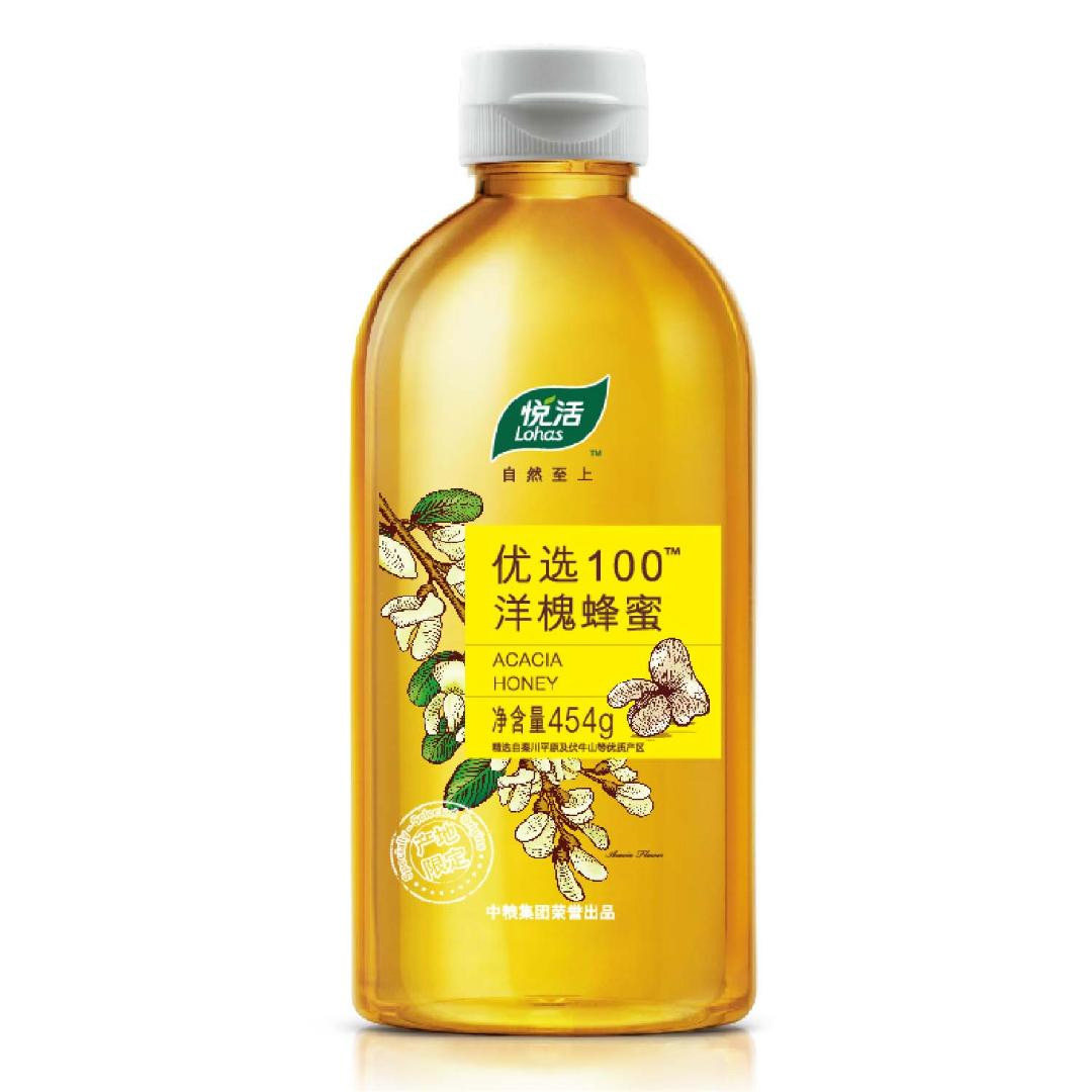 中粮悦活 优选100洋槐蜂蜜454g