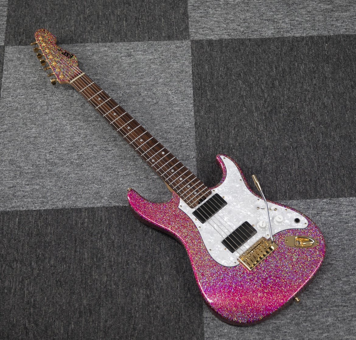 日产esp大村孝佳签名snapper-7ohmuracustom七弦吉他-电吉他