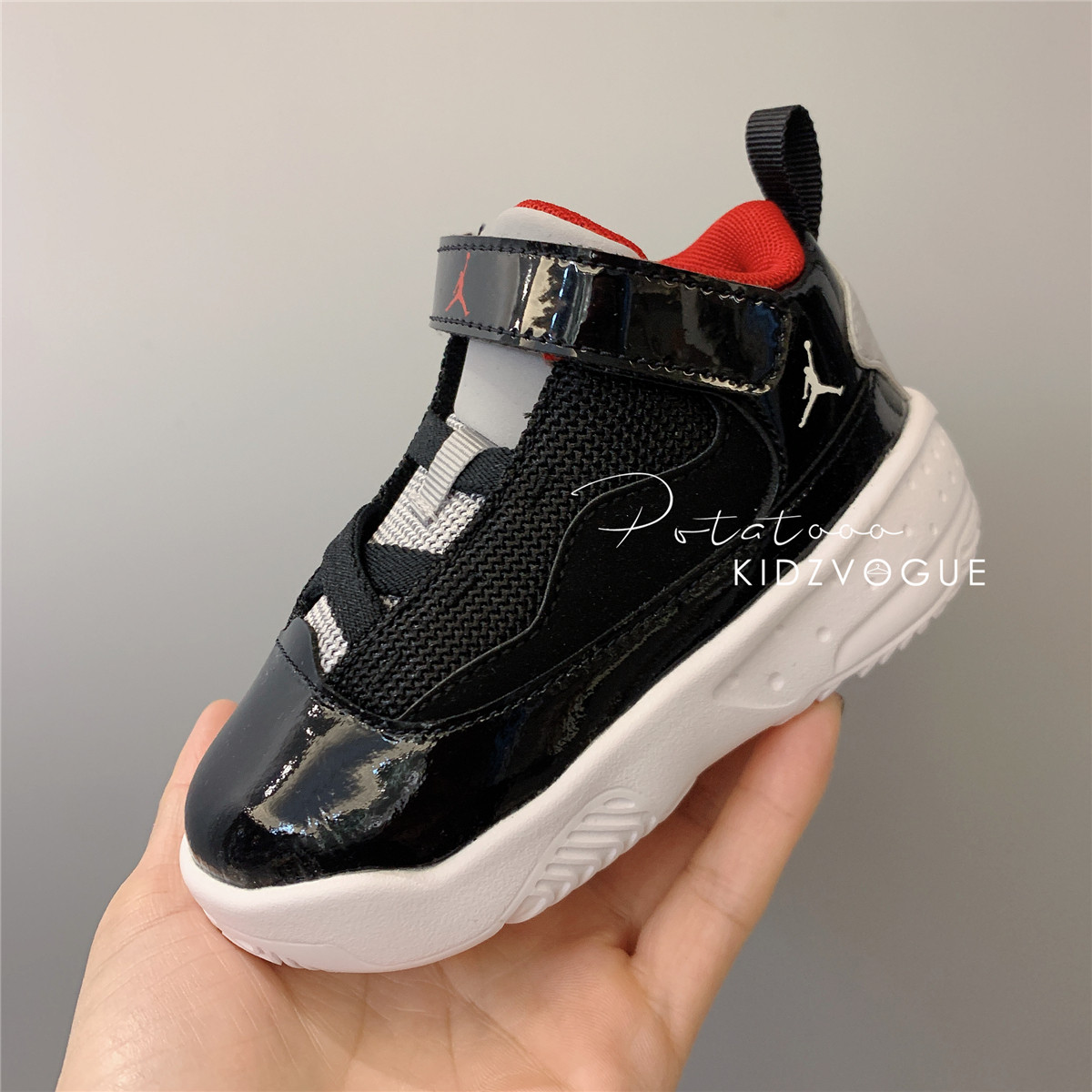 清仓不退jordanmaxaura儿童运动鞋魔术贴篮球鞋运动鞋