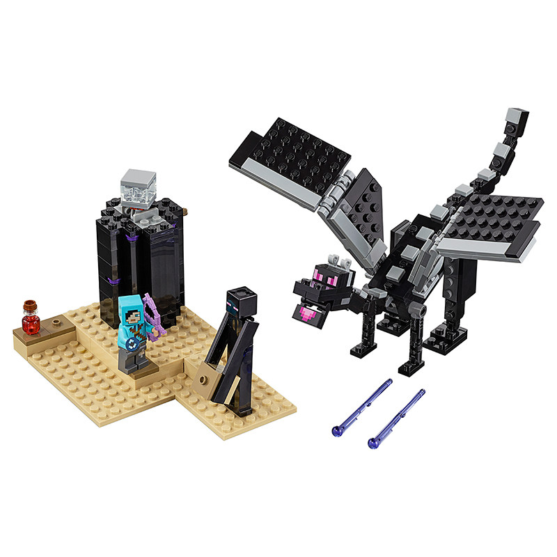 lego乐高我的世界系列决战末影龙儿童男孩拼插积木益智玩具21151