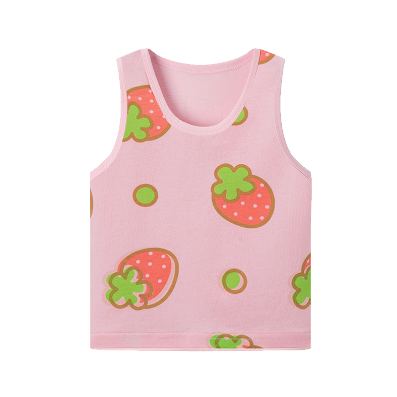 女童背心婴儿纯棉儿童无袖t恤女宝宝吊带夏季小背心薄款内穿0岁3