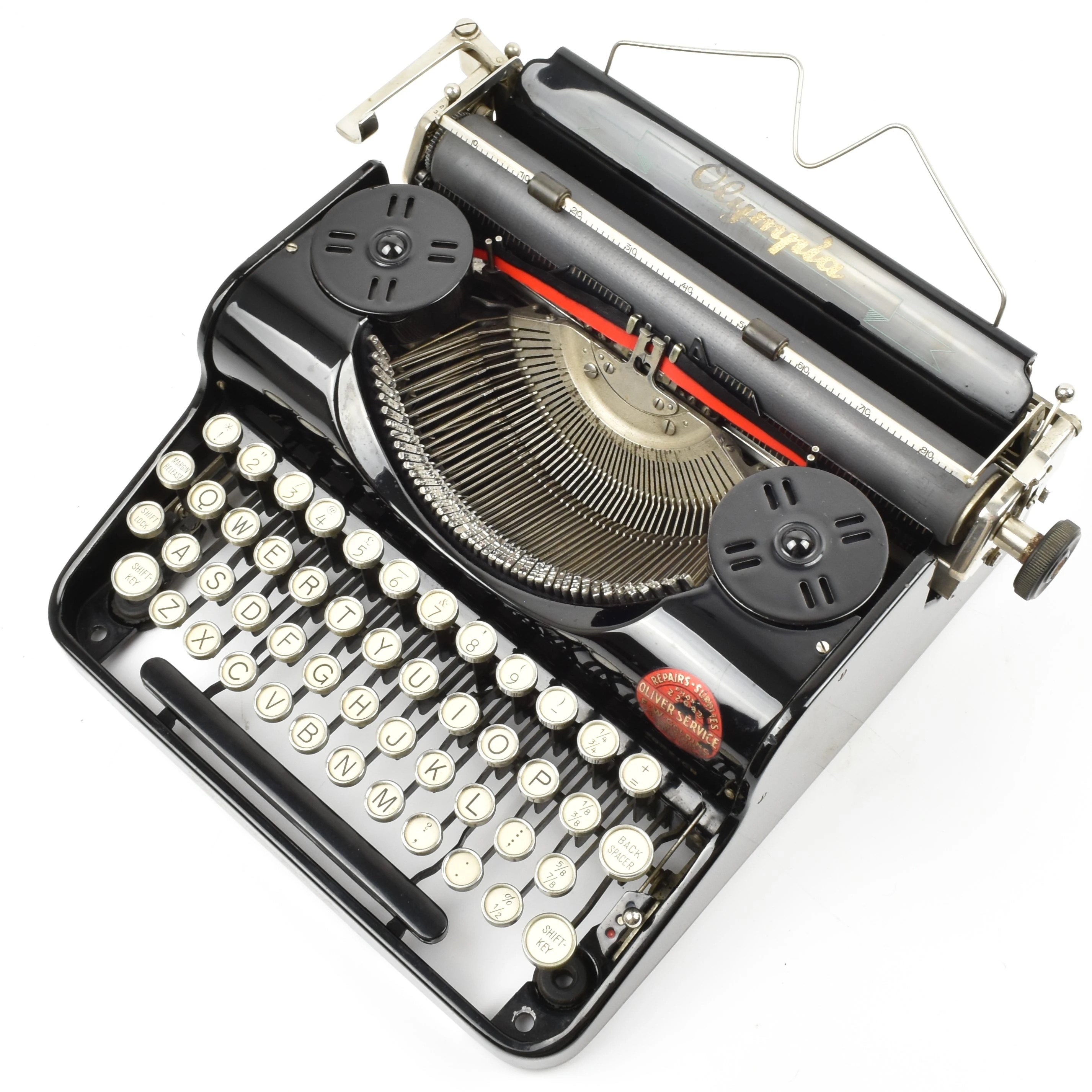 老式打字机复古古可打字olympiatypewriter机械古董收藏打字机