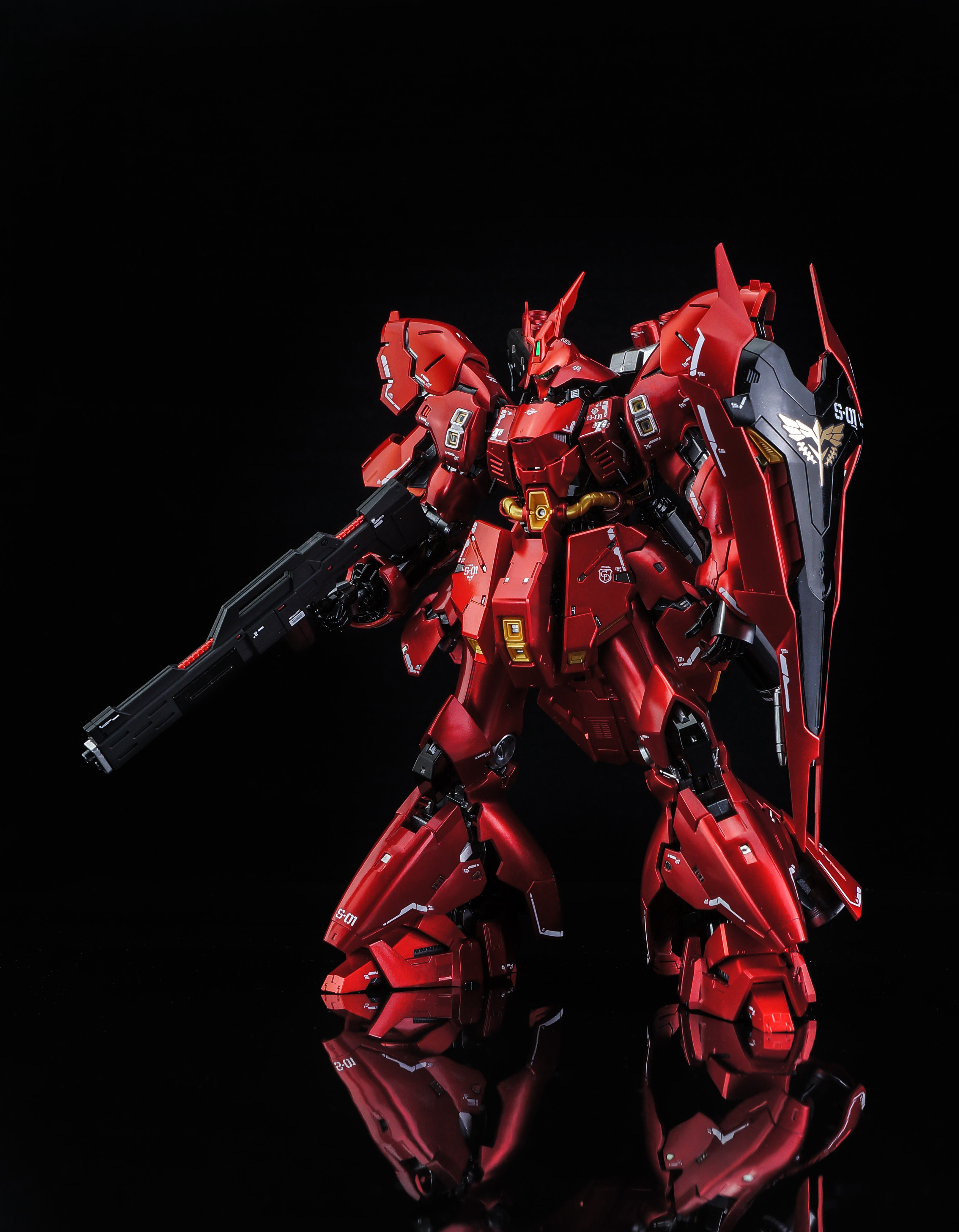 漫心工坊rg沙扎比板电镀红外金属骨架高达模型专区