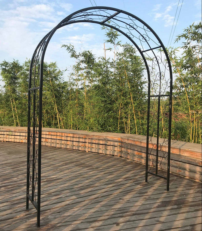 拱门爬藤庭院欧式铁艺花架藤架户外鲜花月季拱门