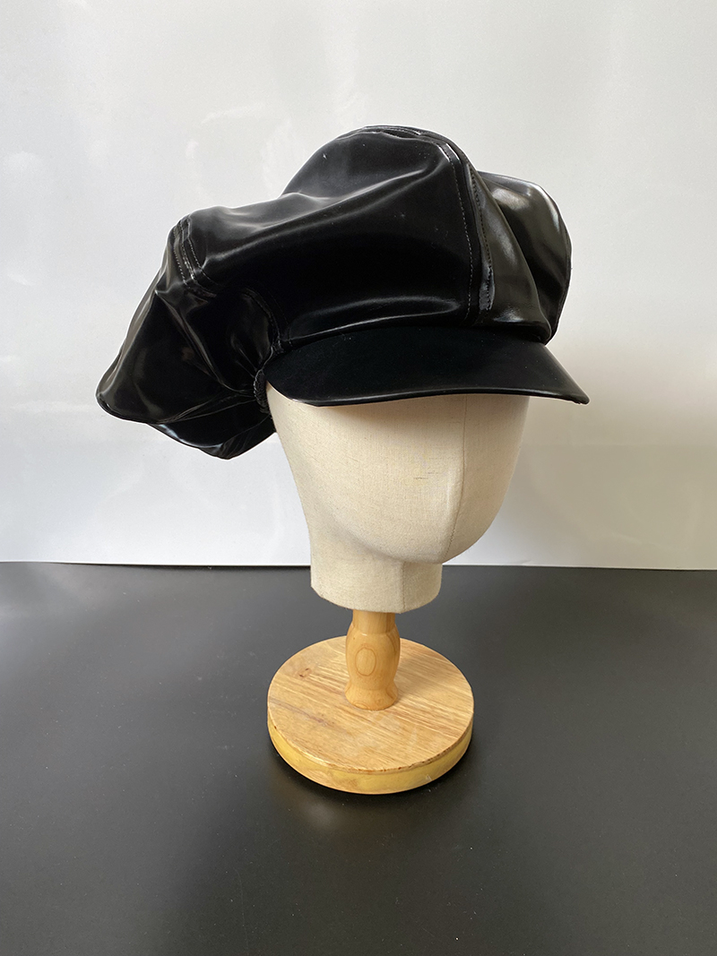 画家出口贝雷帽肖战同款显脸小八角云朵大号帽子