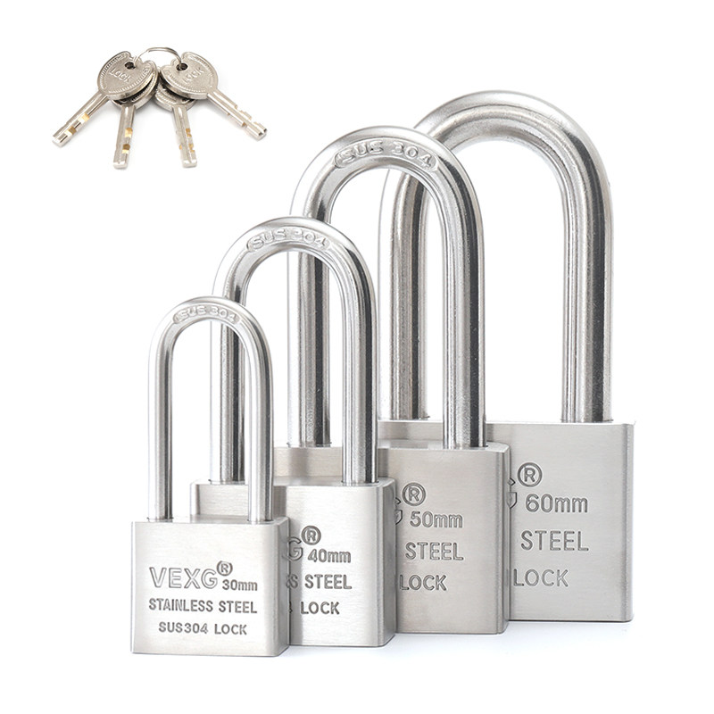 sus304不锈钢挂锁户外防水防锈机械叶片家用防盗挂锁
