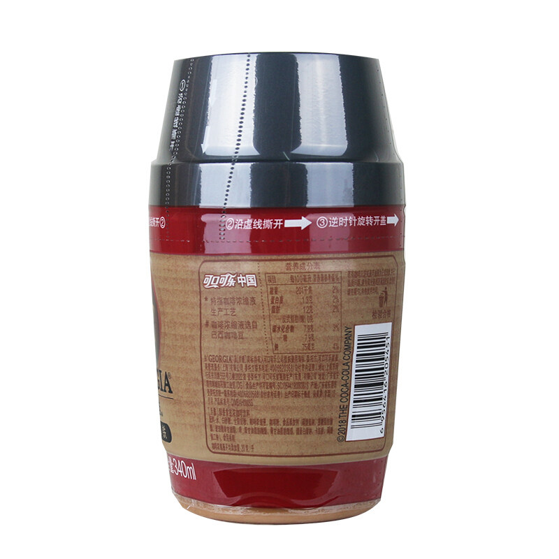 可口可乐出品乔雅咖啡醇香拿铁浓香美式340ml*6瓶即饮咖啡饮料
