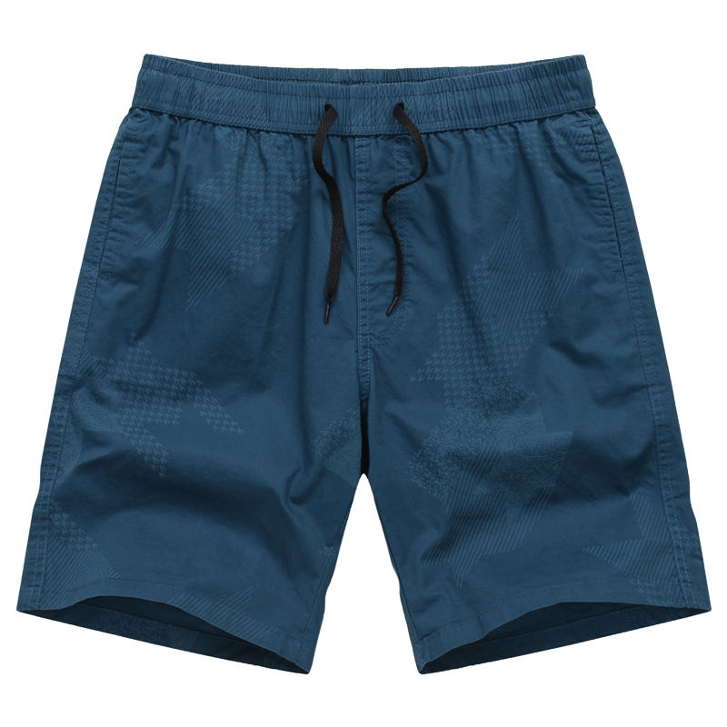 夏季纯棉沙滩大短裤 男士五分裤衩宽松外穿 裤头休闲家居健身跑步