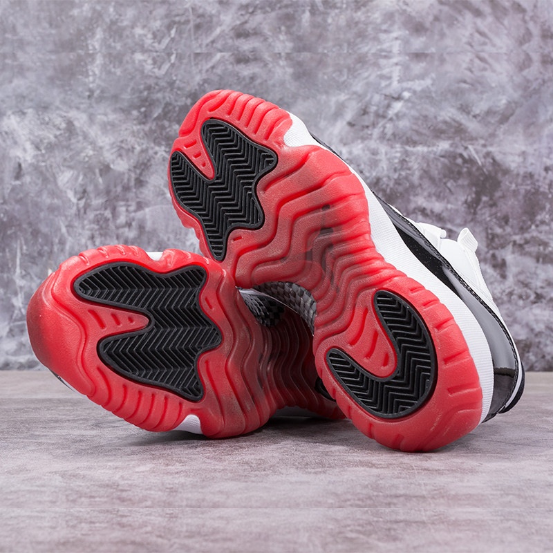 【小琦鞋柜】air jordan 11 low aj11黑红康扣 av2187-528896-160