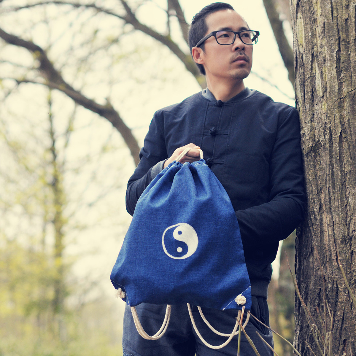 【极道者】原创太极双肩背包道士布包道教帆布包