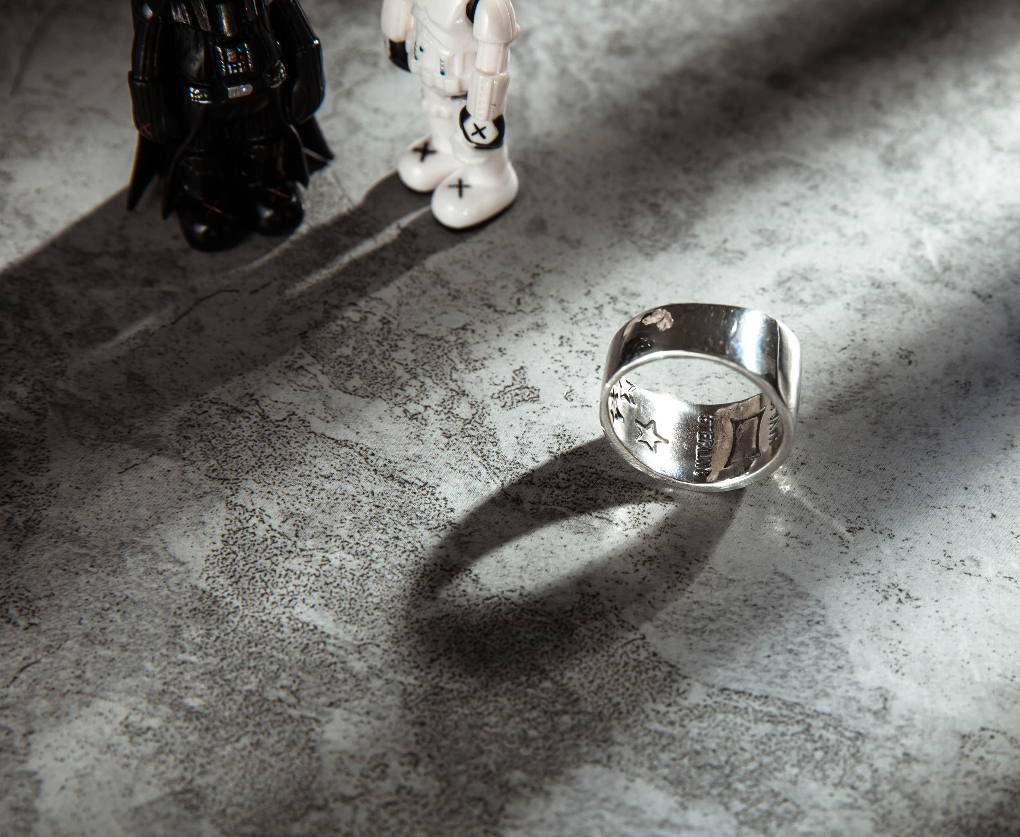 宿主大帝22新款cody戒指星星大五星戒指925纯银纯手工戒指