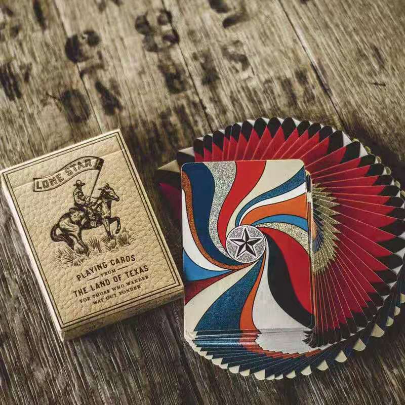 盟心扑克进口收藏花切创意扑克牌deluxelonestar扑克