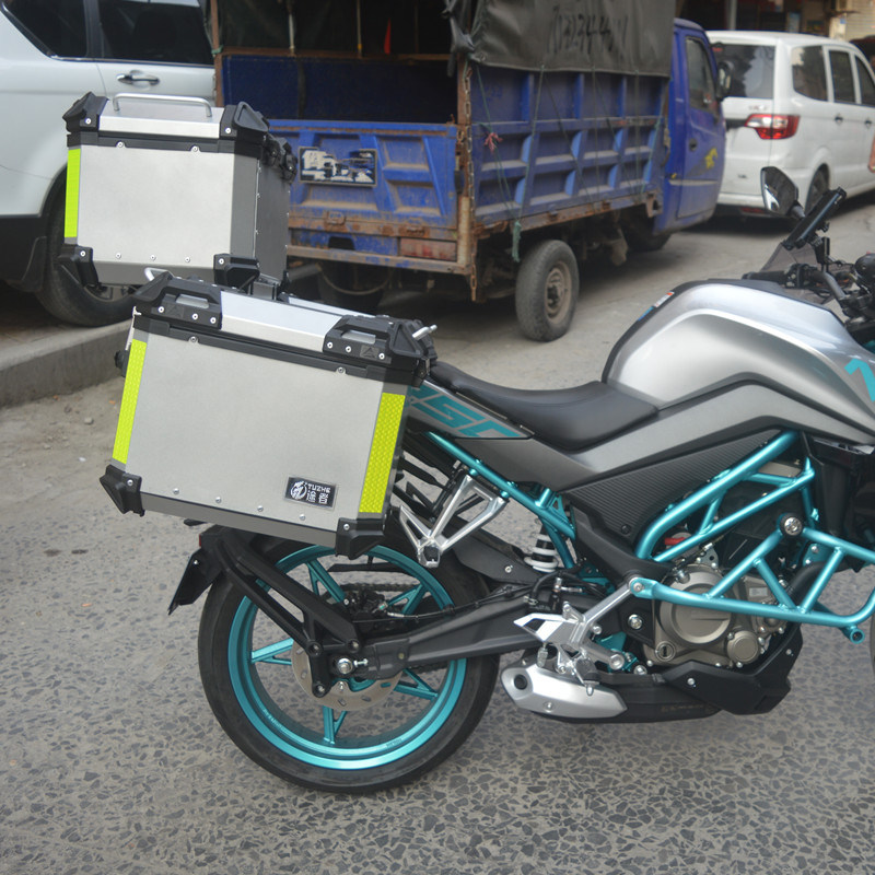 适用于春风nk250边箱防水快拆铝合金侧箱后备箱尾箱三箱改装内衬