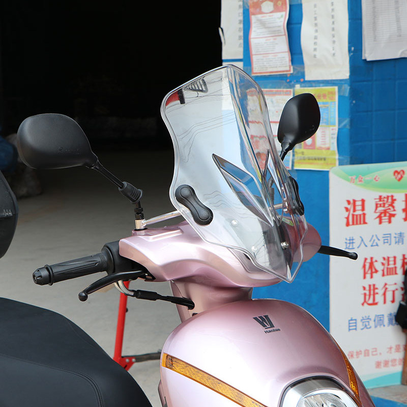 挡风适用于豪爵m125玻璃hj125t33萌哥萌妹防风改装摩托车前挡风