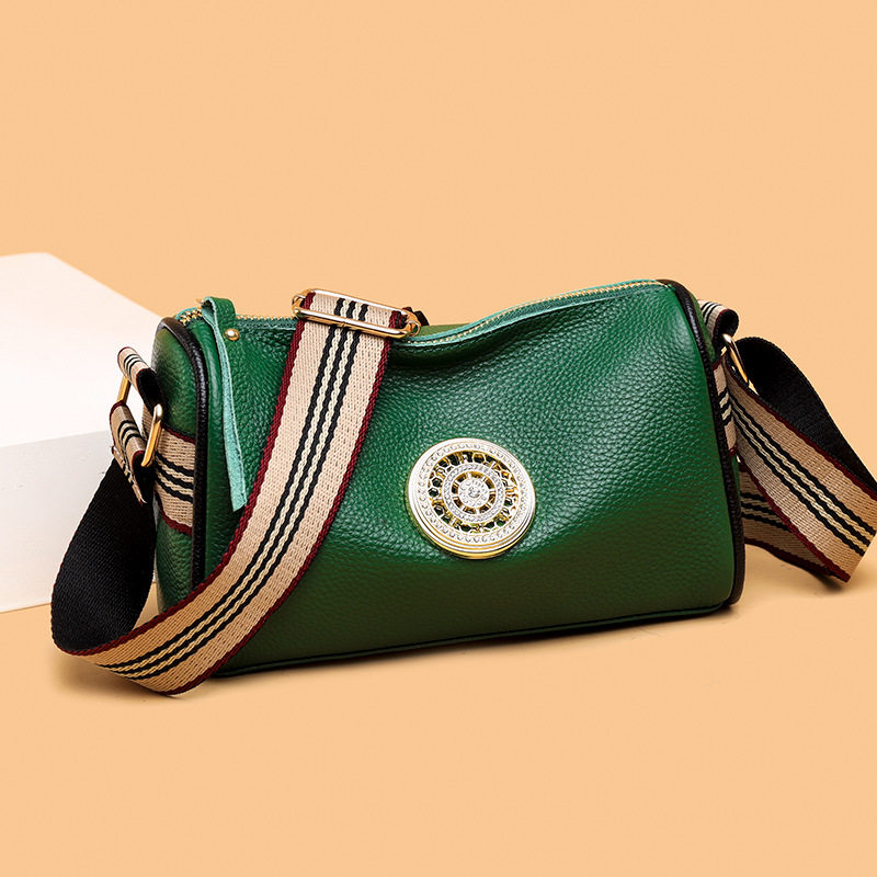 时来运转真皮马鞍包包2022新款时尚单肩斜挎斜挎包通用款女包