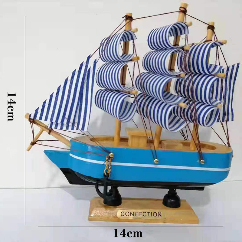 帆船摆件立体蛋糕装饰小号中号大号毕业一帆风顺节日装扮用品