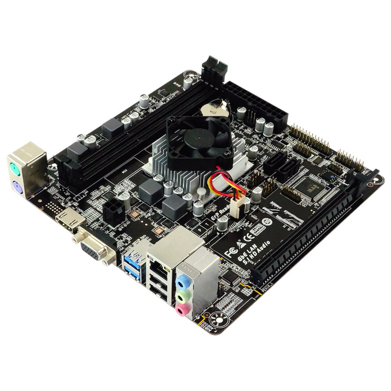 映泰a68n-5600e主板itx迷你低功耗集成四核cpu支持d3内存hdmi接口