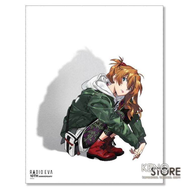 可订radioeva新世纪福音战士10周年2nd室内装饰版画动漫挂件