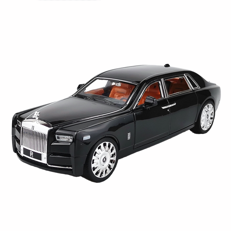 劳斯莱斯幻影大号轿车金属玩具声光回力仿真合金车模