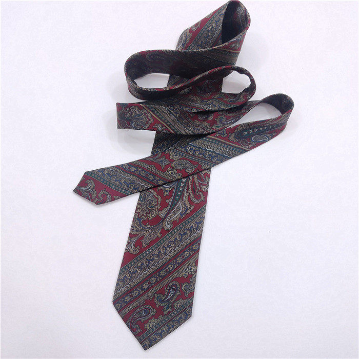 中古vintage古着尖货领带男女大牌商务休闲老花领带