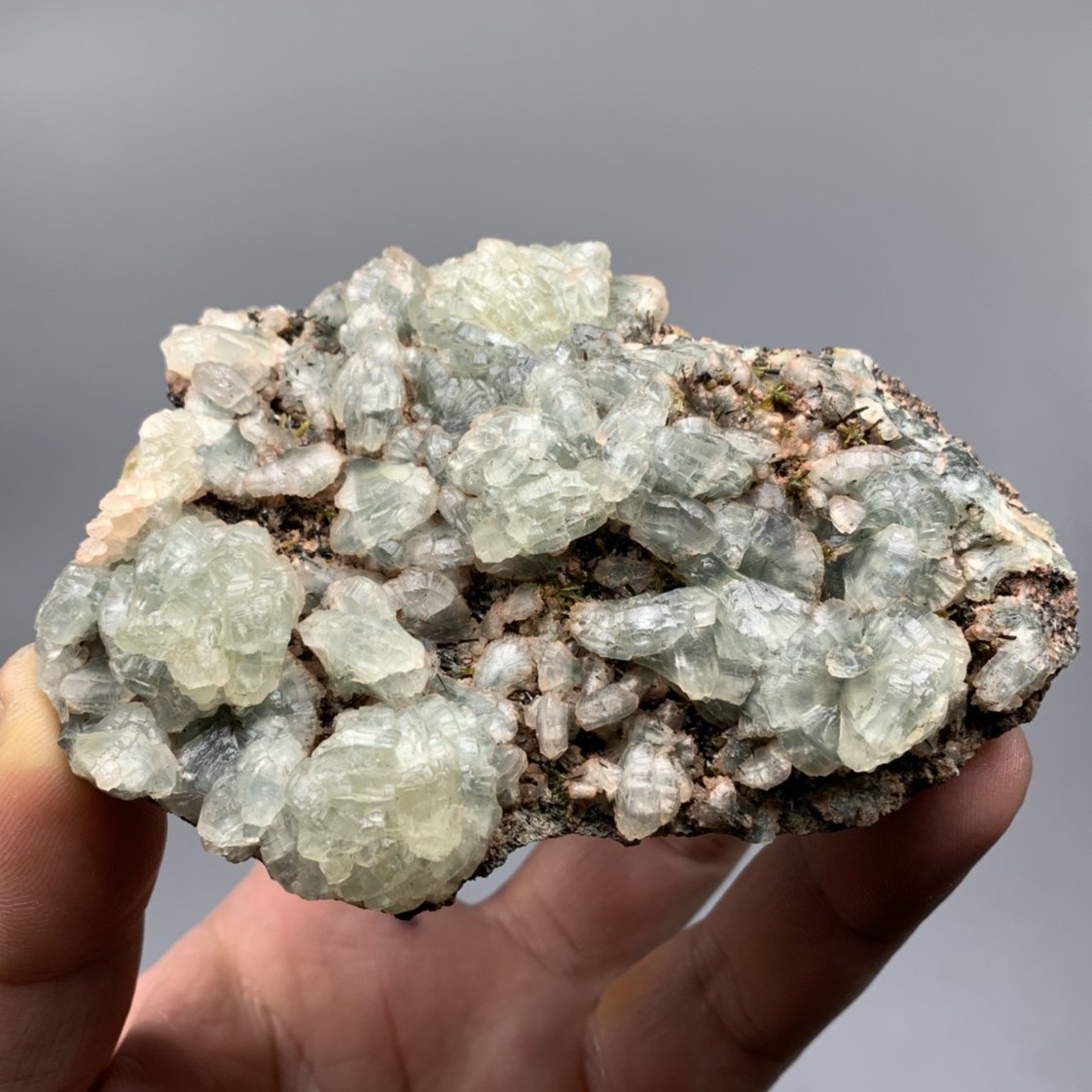 意大利葡萄石绿帘天然矿物晶体标本矿石原石收藏摆件