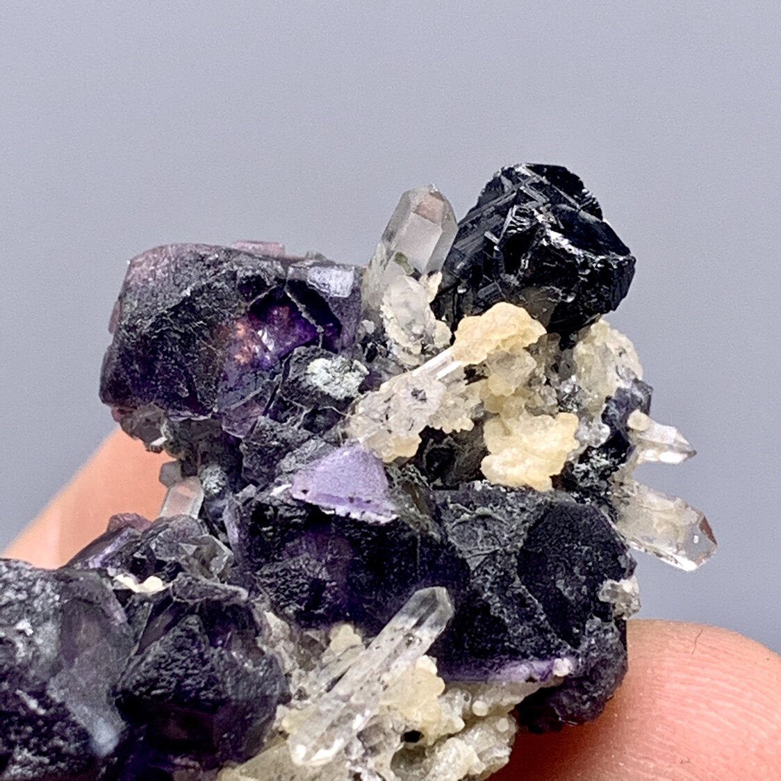 幻影萤石水晶闪锌矿云母天然矿物晶体标本矿石摆件