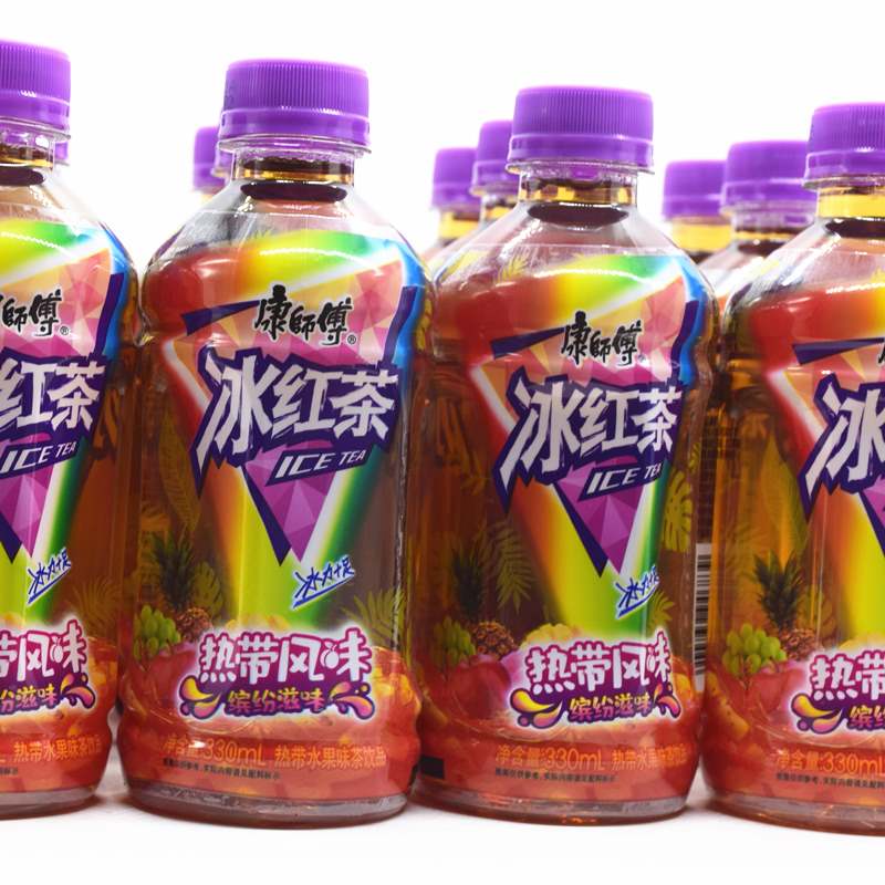 热带康师傅冰红茶风味330ml6瓶迷你水果果味茶饮料茶饮料