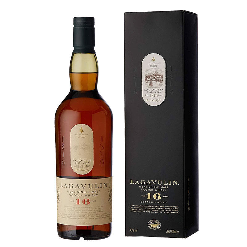 洋酒lagavulin16yowhisky乐加维林16年单一麦芽威士忌威士忌