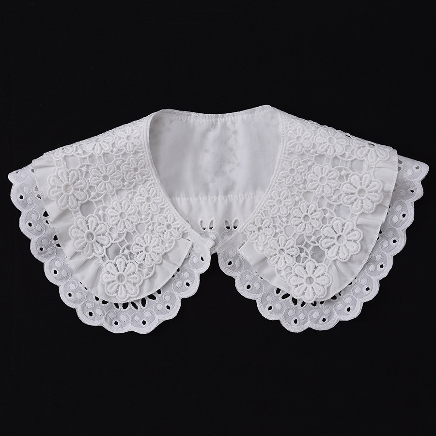 百搭装饰领子diy手工辅料衬衫衣领纯棉蕾丝假领