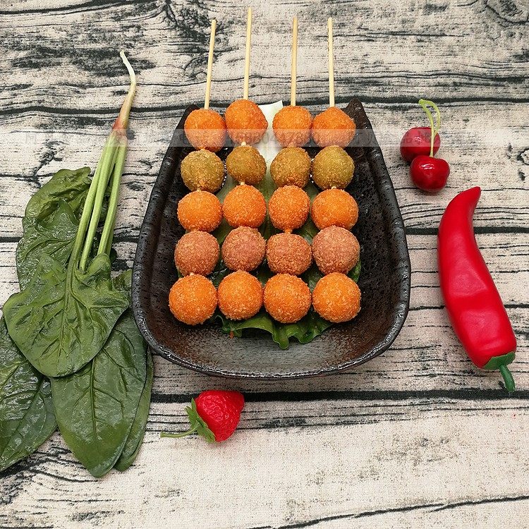 五彩米果素食烤串烧烤食材油炸速冻食品小吃餐厅其它鸡肉类