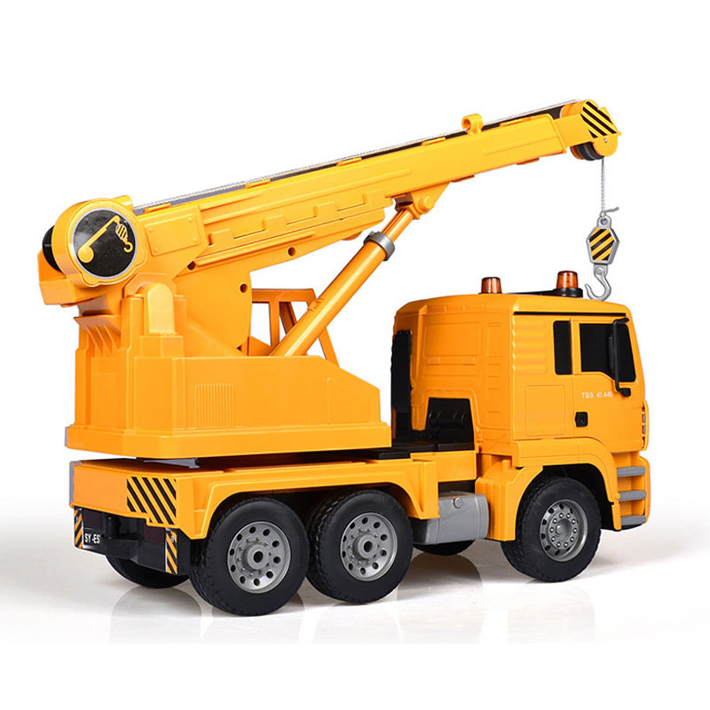 双鹰超大遥控吊车玩具车电动工程车模型起重机儿童电动