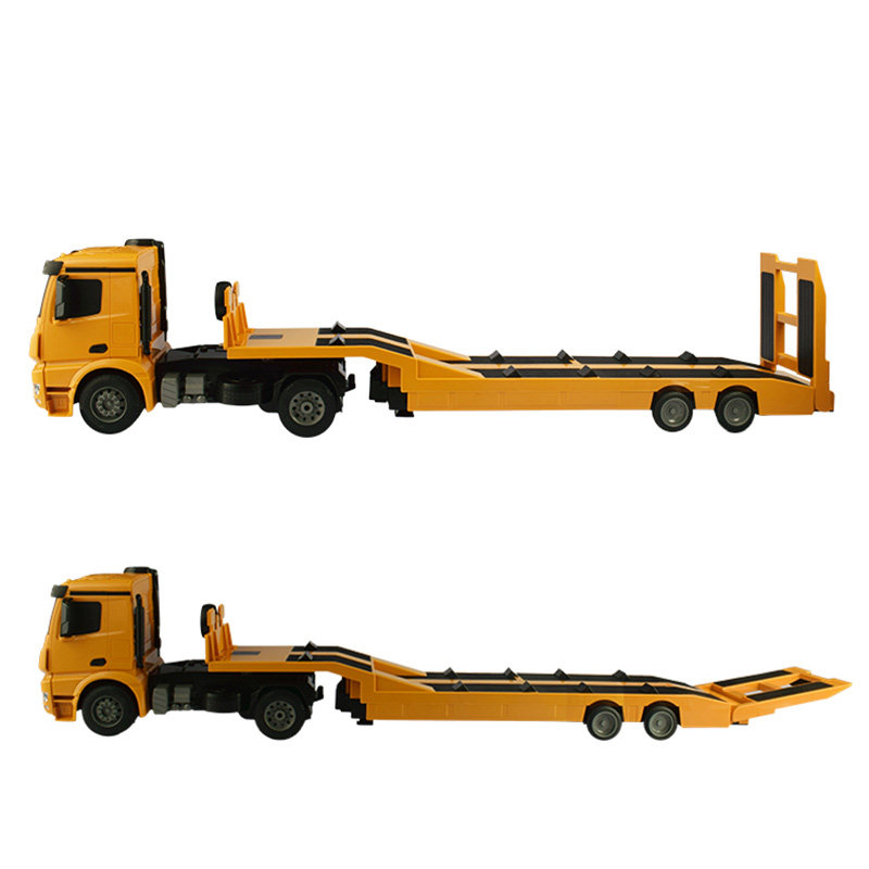 超大双鹰电动遥控车工程平板拖车儿童运输车载货车汽车玩具车男孩