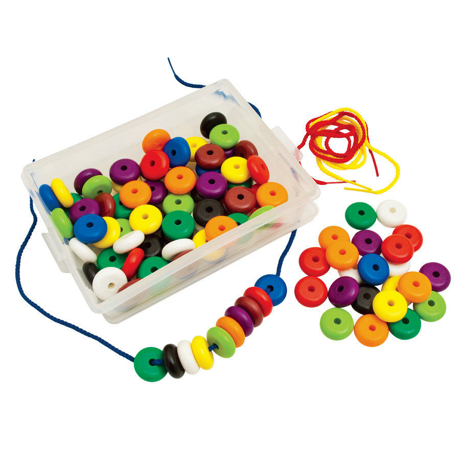 穿线精品10色串珠幼儿园早教启蒙数数加减法学习感统训练器材