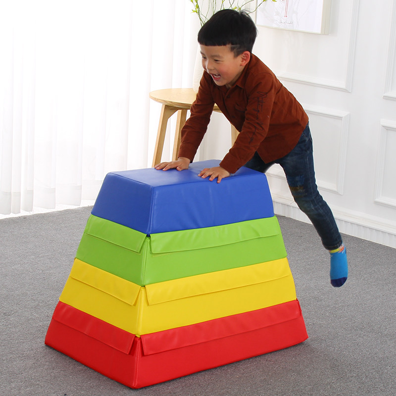 欧标早教软体跳马组合儿童软包感统运动训练器材软体组合器材