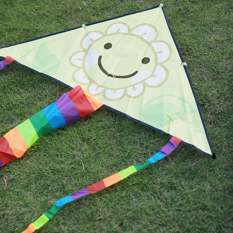 风筝儿童大人三角微风易飞初学者带线轮新款小清新风筝